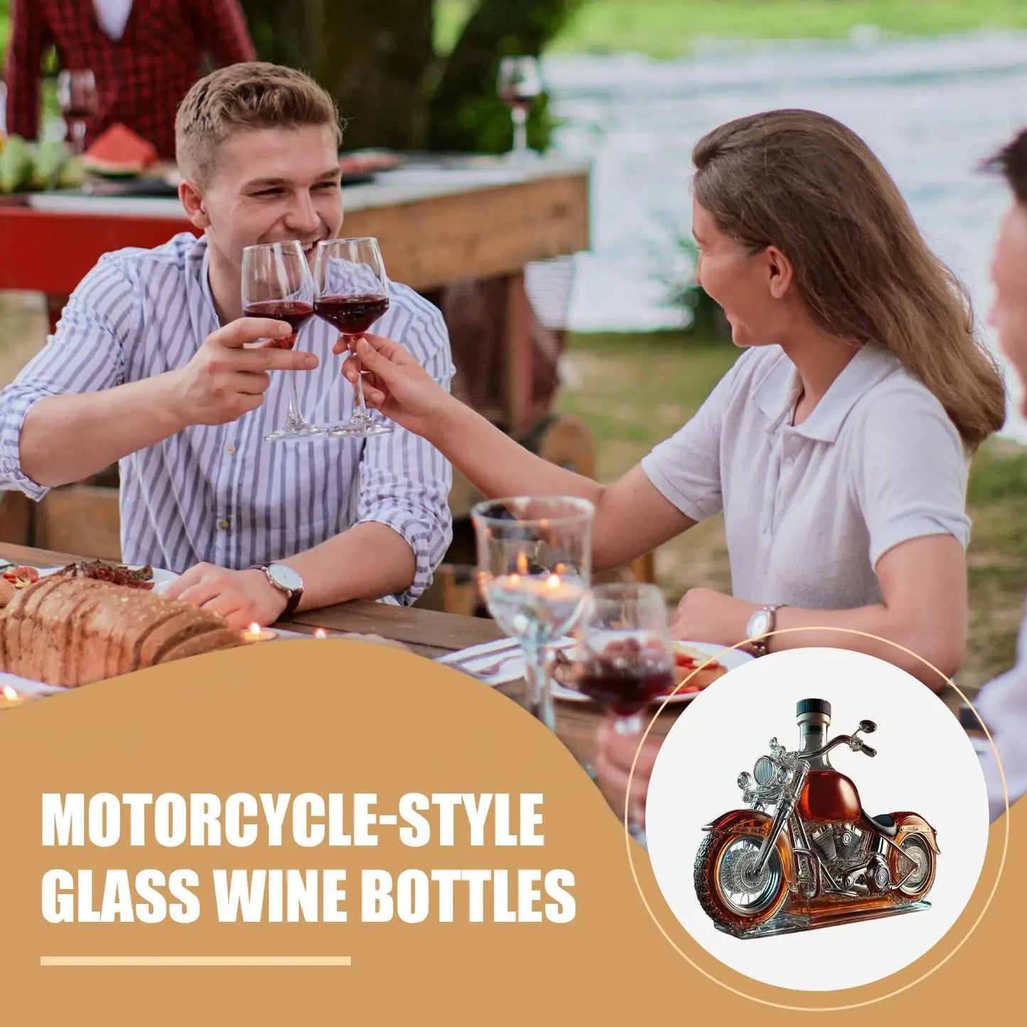 Motorcycle Glass Decanter for Motorcycle Lovers