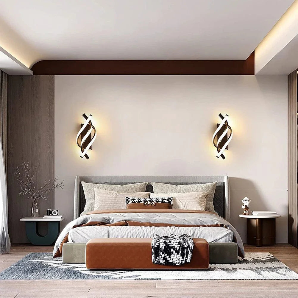 LED Spiral Luxurious Modern Wall Lamp