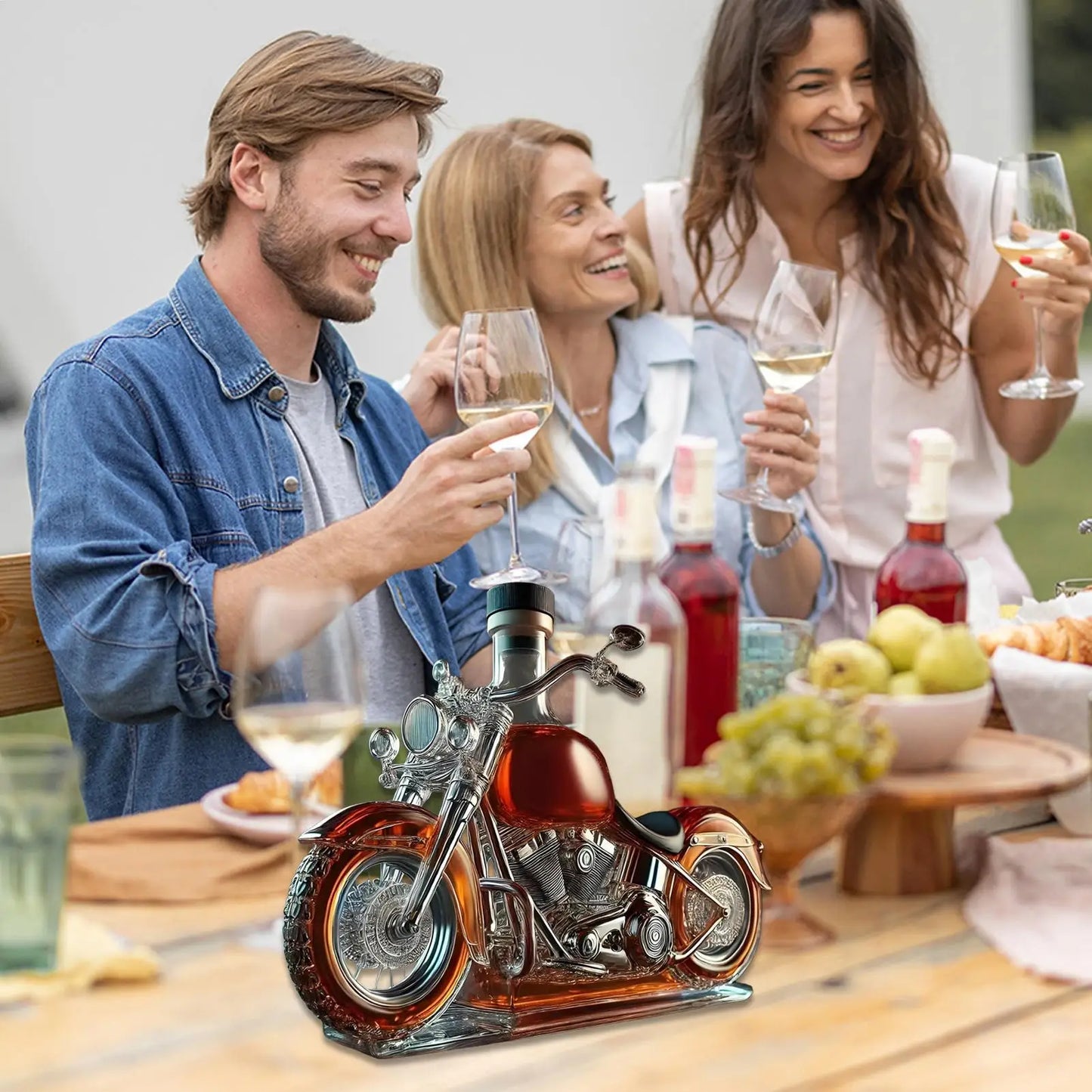 Motorcycle Glass Decanter for Motorcycle Lovers