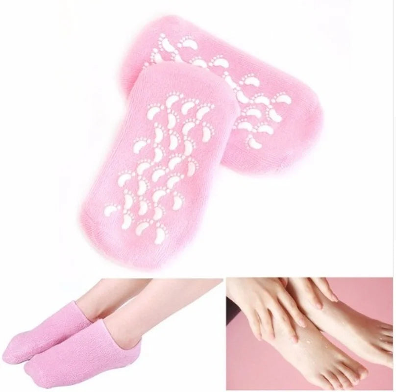 2pc Foot Care Spa Moisturizing Gel Socks Exfoliating