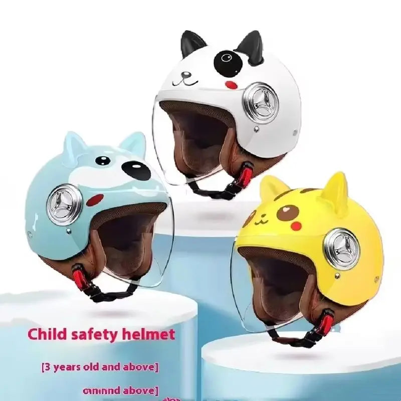 Children Safety Four Season Universal Half Helmet Cute Cartoon