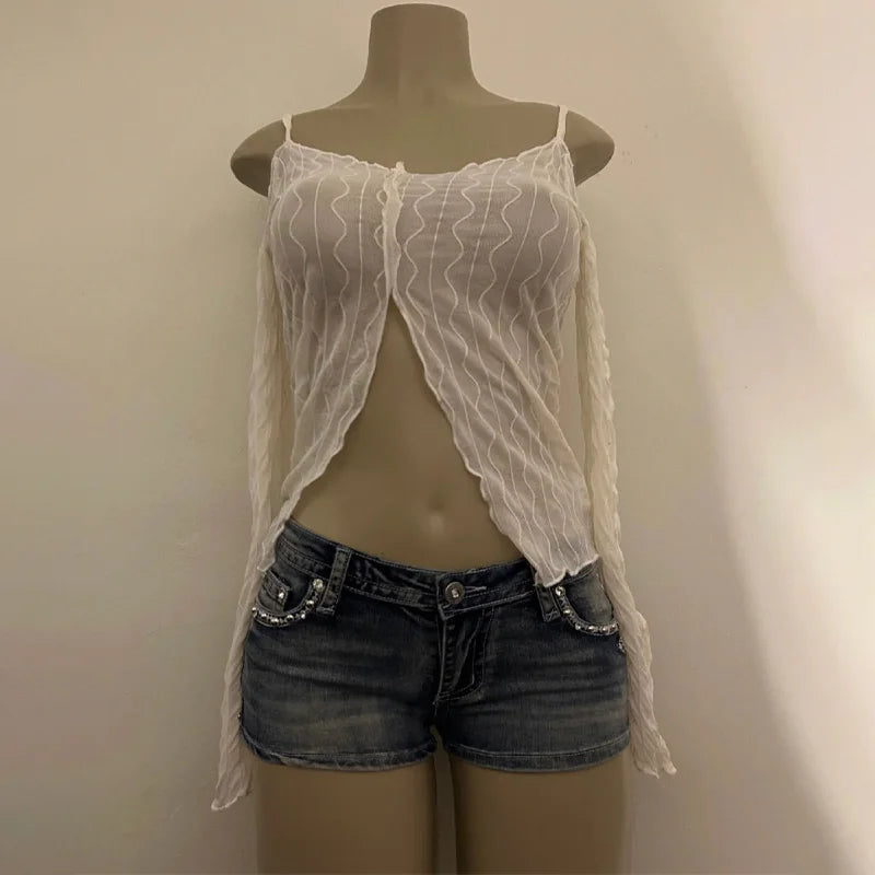 Womens Ultra Short Skull Angel Pattern Cowboy Shorts
