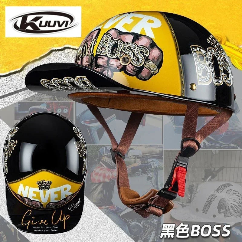 Motorcycle Retro Half Helmet