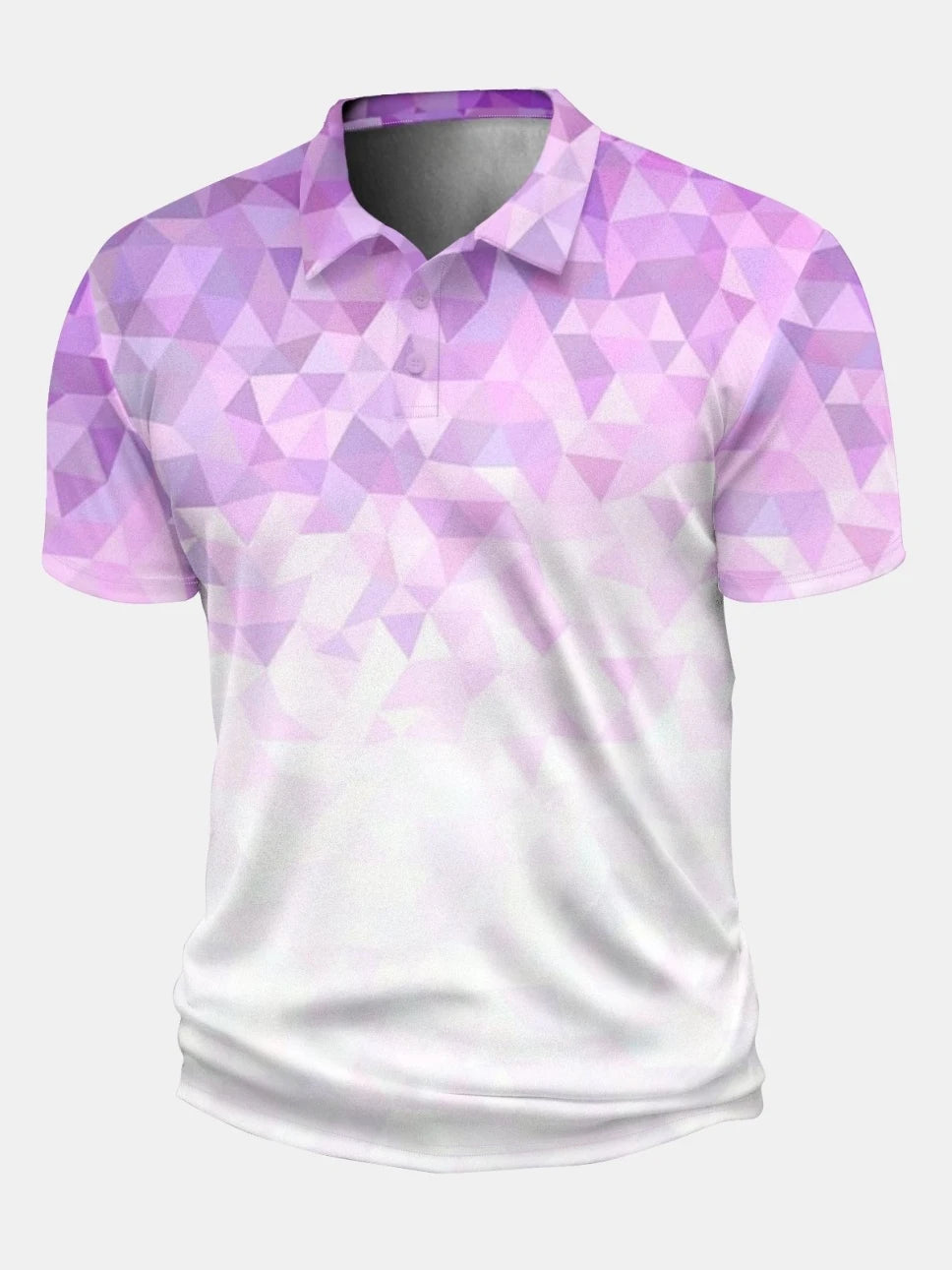 Men's Polo Shirt 3D Gradient Stripe Print