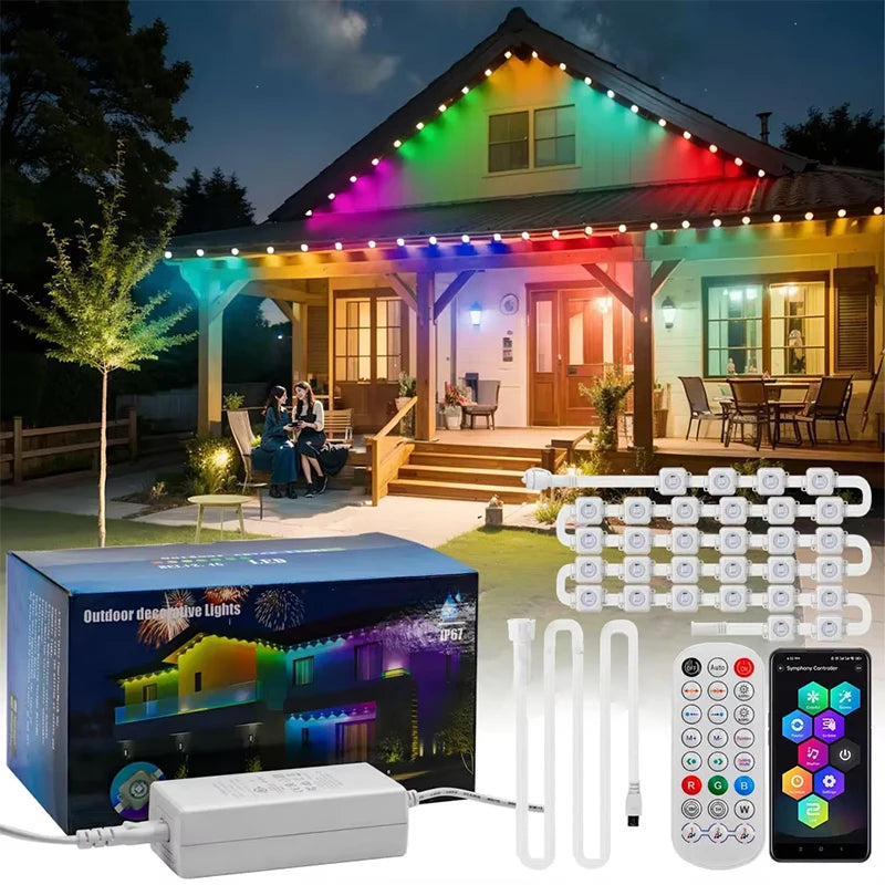 Permanent Outdoor Lights Christmas Holiday Decorations