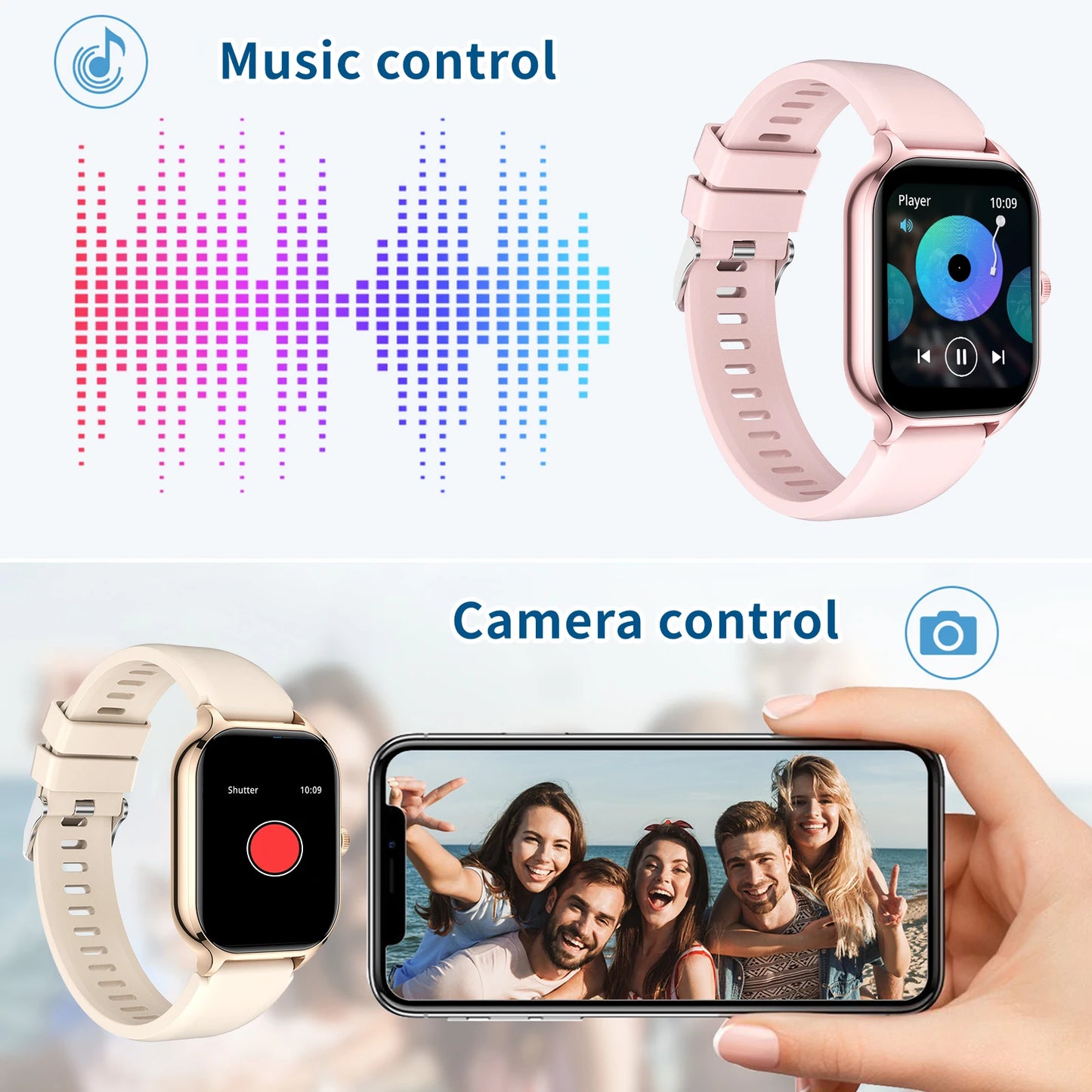 Smart Watch Wireless Fitness Monitoring for IPhone/Andriod