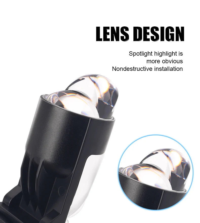 160W 28000LM Auto Lamp Mini Lens LED Bulbs Headlight
