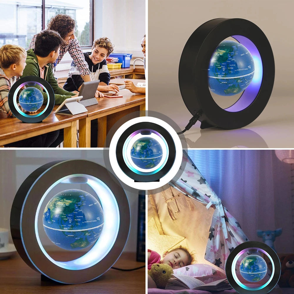 Magnetic Floating Levitation Globe LED World Map