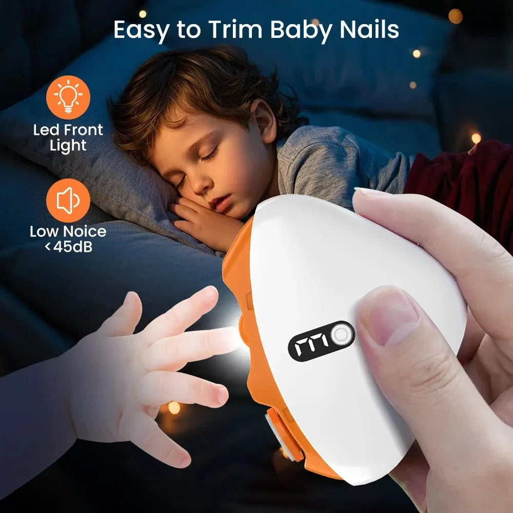 Electric Nail Clippers Automatic Trimmer with Light