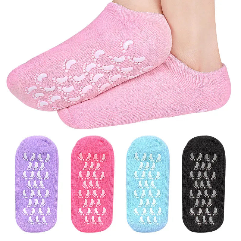 2pc Foot Care Spa Moisturizing Gel Socks Exfoliating
