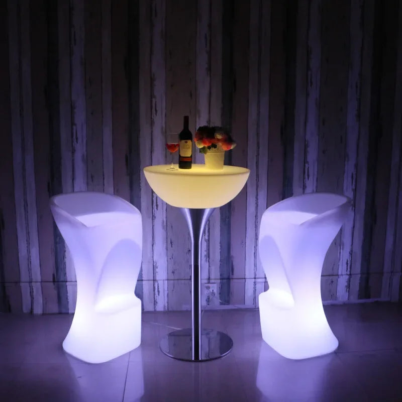 Luminous Chairs & High Table Bar Colorful