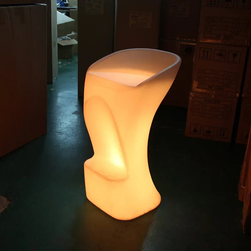 Led luminous table and chairs