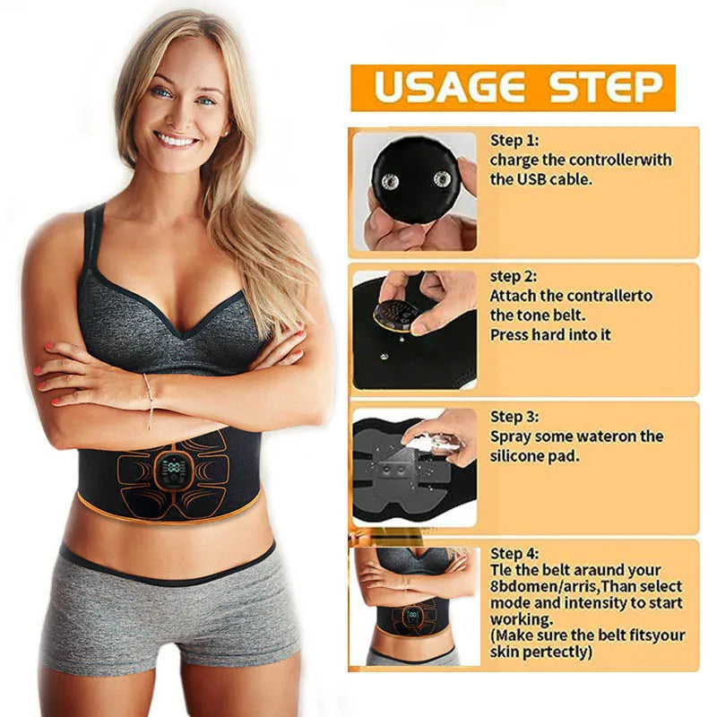 Vibration ABS Muscle Stimulator Abdominal EMS Trainer