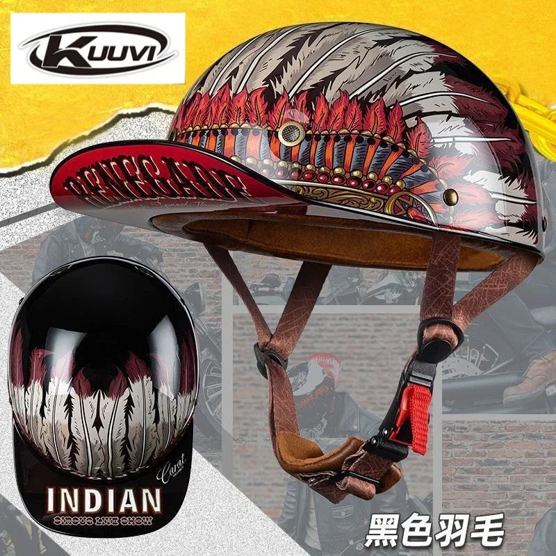 Motorcycle Retro Half Helmet