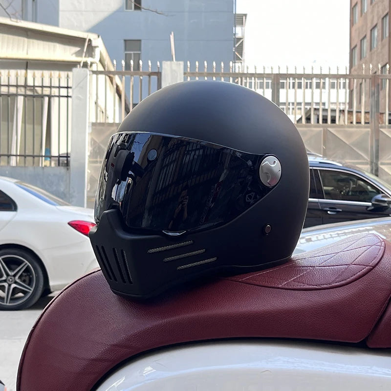 DOT Motorcross Vintage Full Face Retro Helmet
