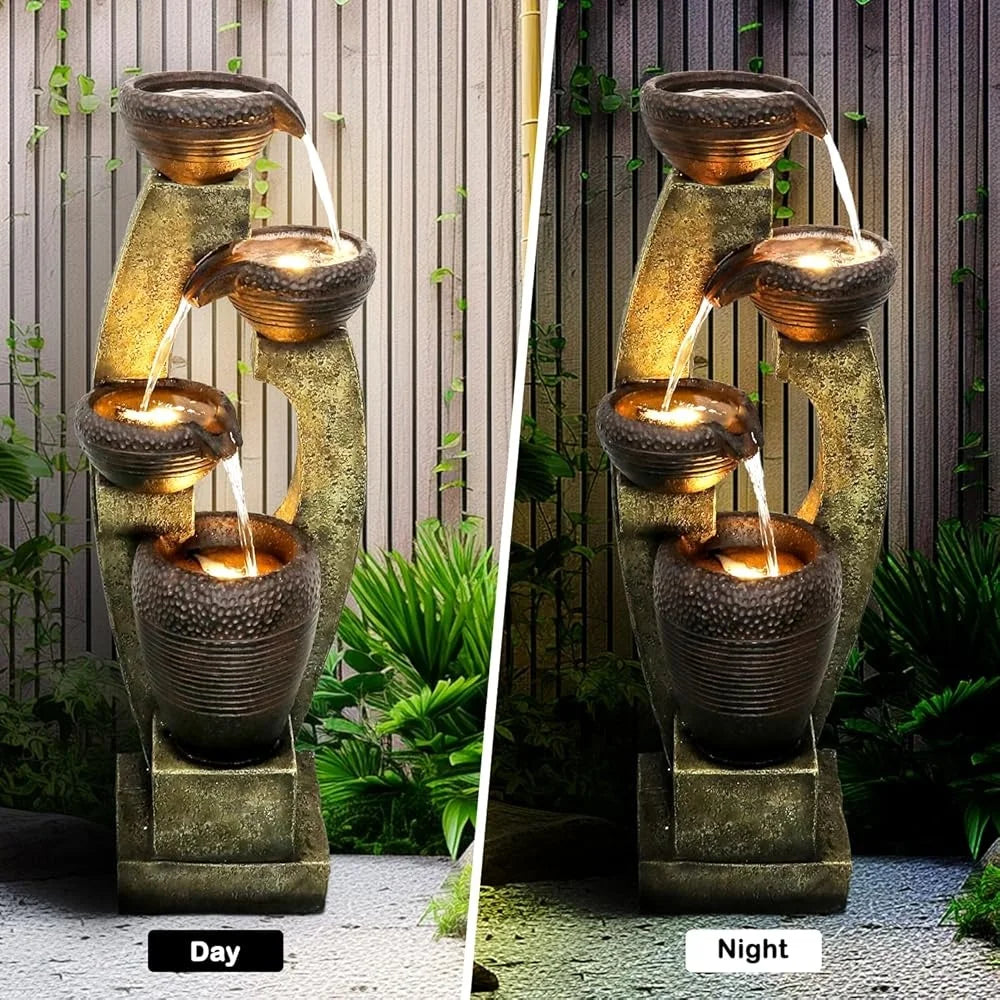 Contemporary Outdoor Fountain Stand 40 inches