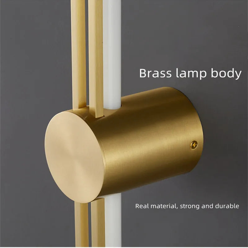 All Copper High-grade Luxury 3 Color Dimming LED Wall Lamp