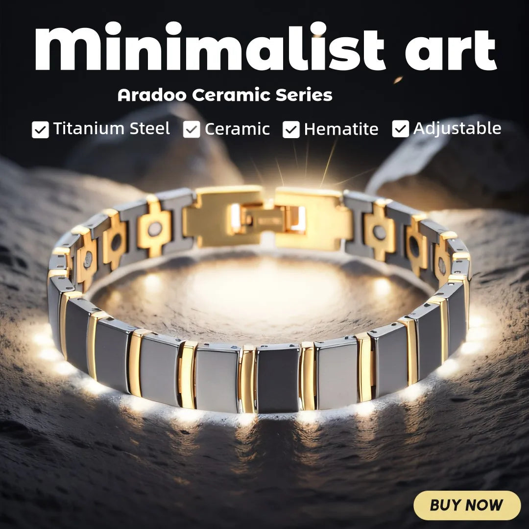 Titanium Magnetic Therapy Bracelet with Regulator