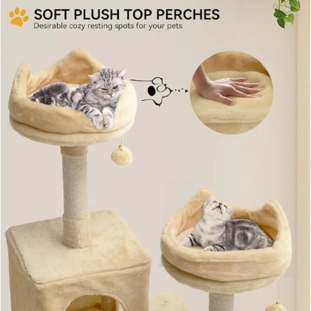 Cat Tree Tower for Indoor Cats 75 Inches