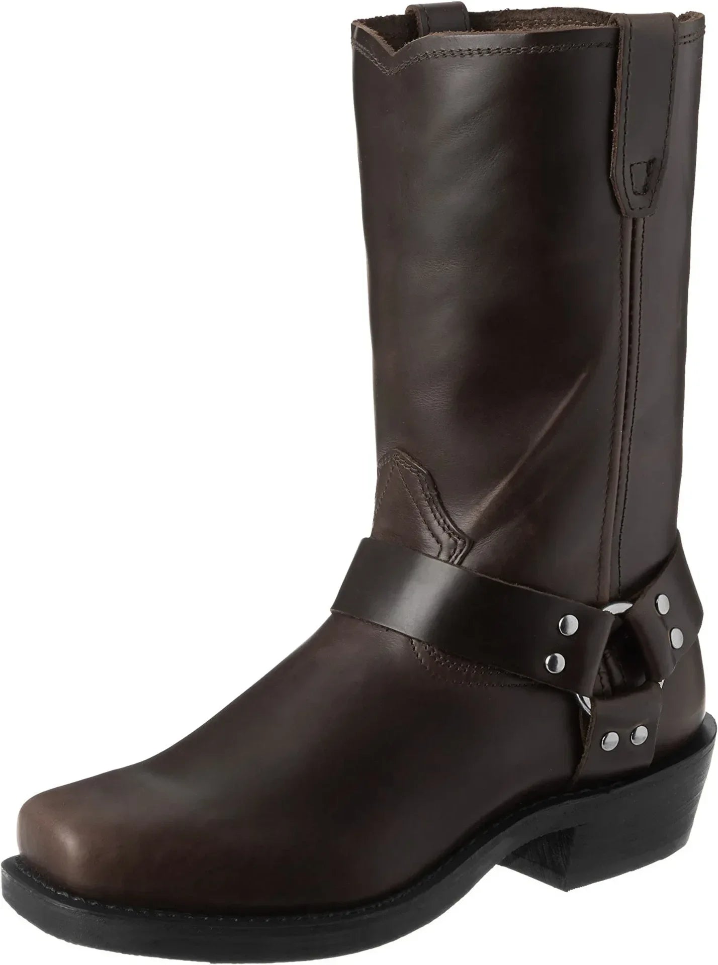 Retro Cowboy Boots Men Mid Calf