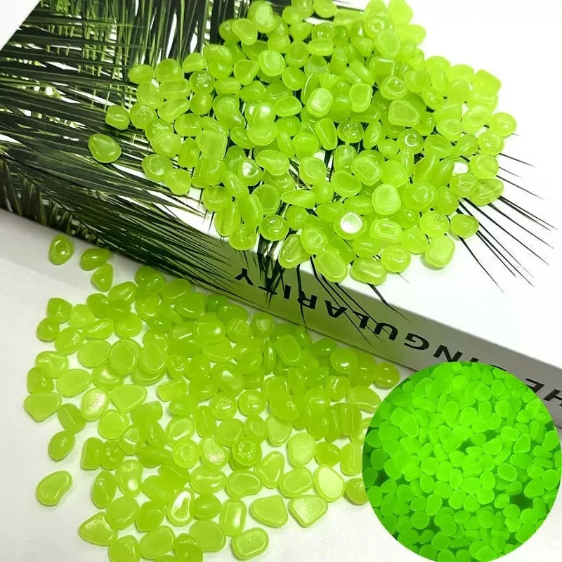 100-500pcs Reusable Luminous Stones for Garden