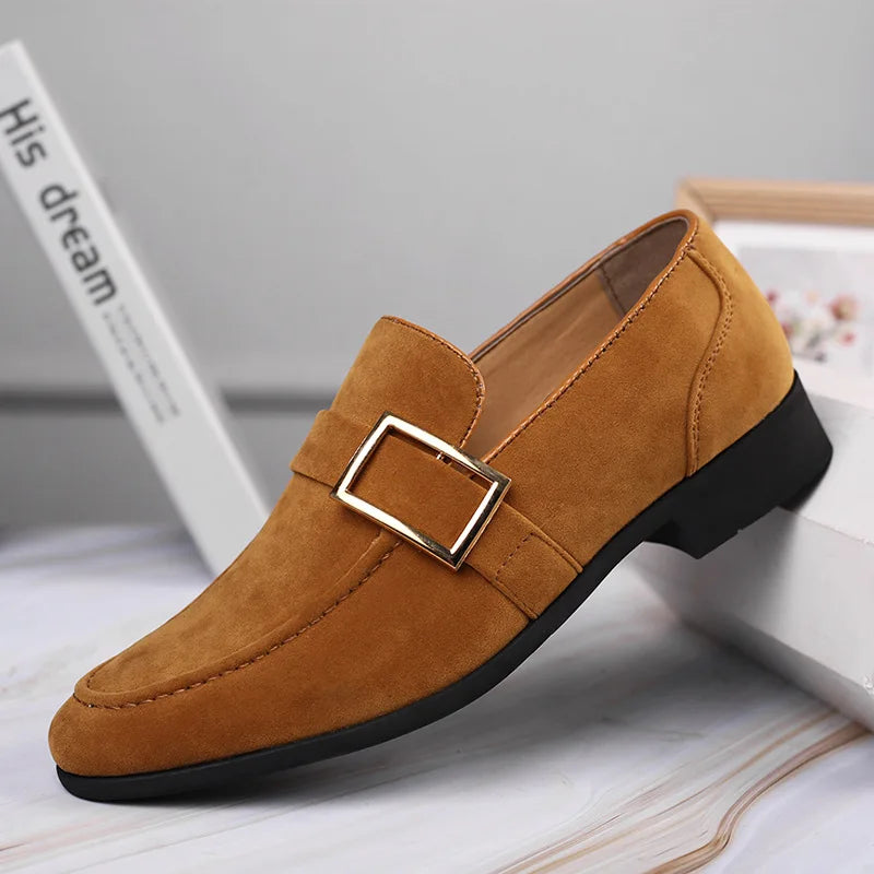 Suede Mens Designer Social Business Loafers
