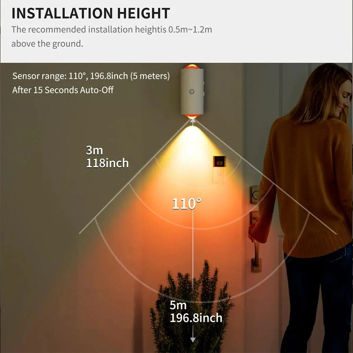 Motion Sensor Gradient Ambient Night Light