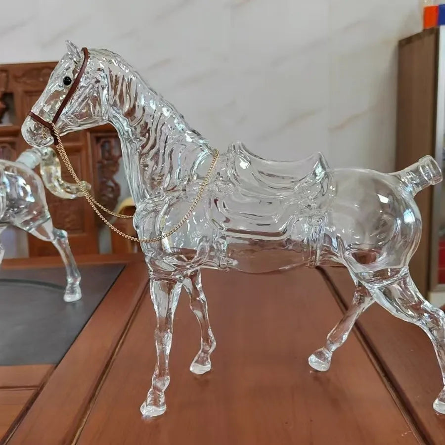 DEOUNY Horse Whisky Decanter Borosilicate Glass