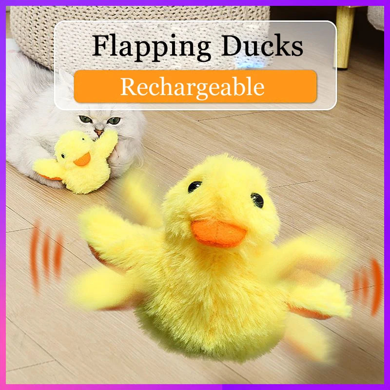 Flapping Duck Interactive Washable Cat Plush Toy