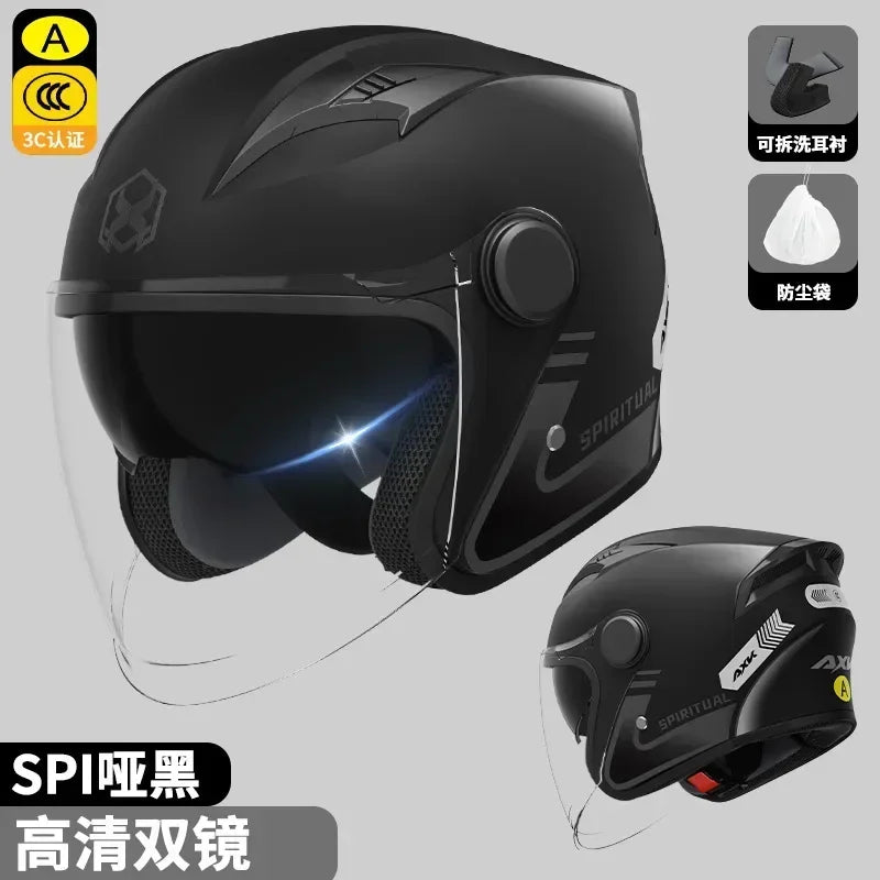 All Season Universal Safety Helmet Double Lens