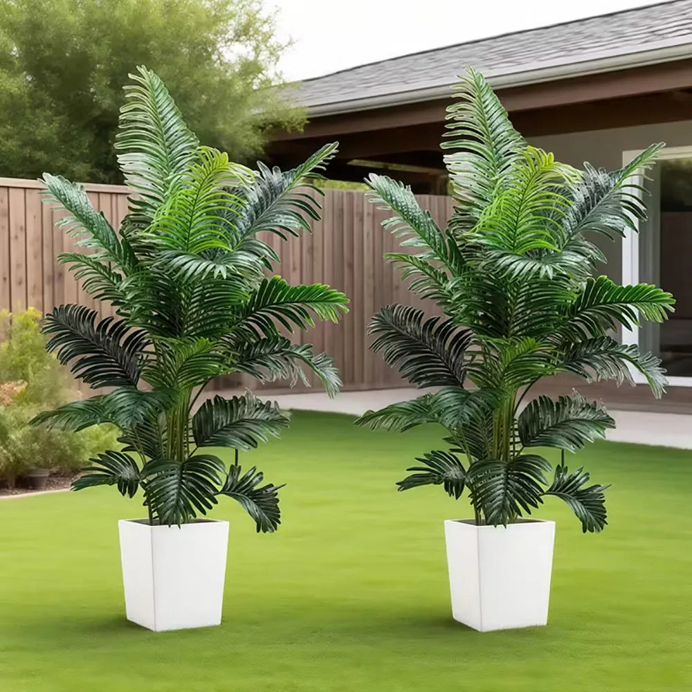 35-Inch Artificial Giant Palm Tree Plant 2 Pieces
