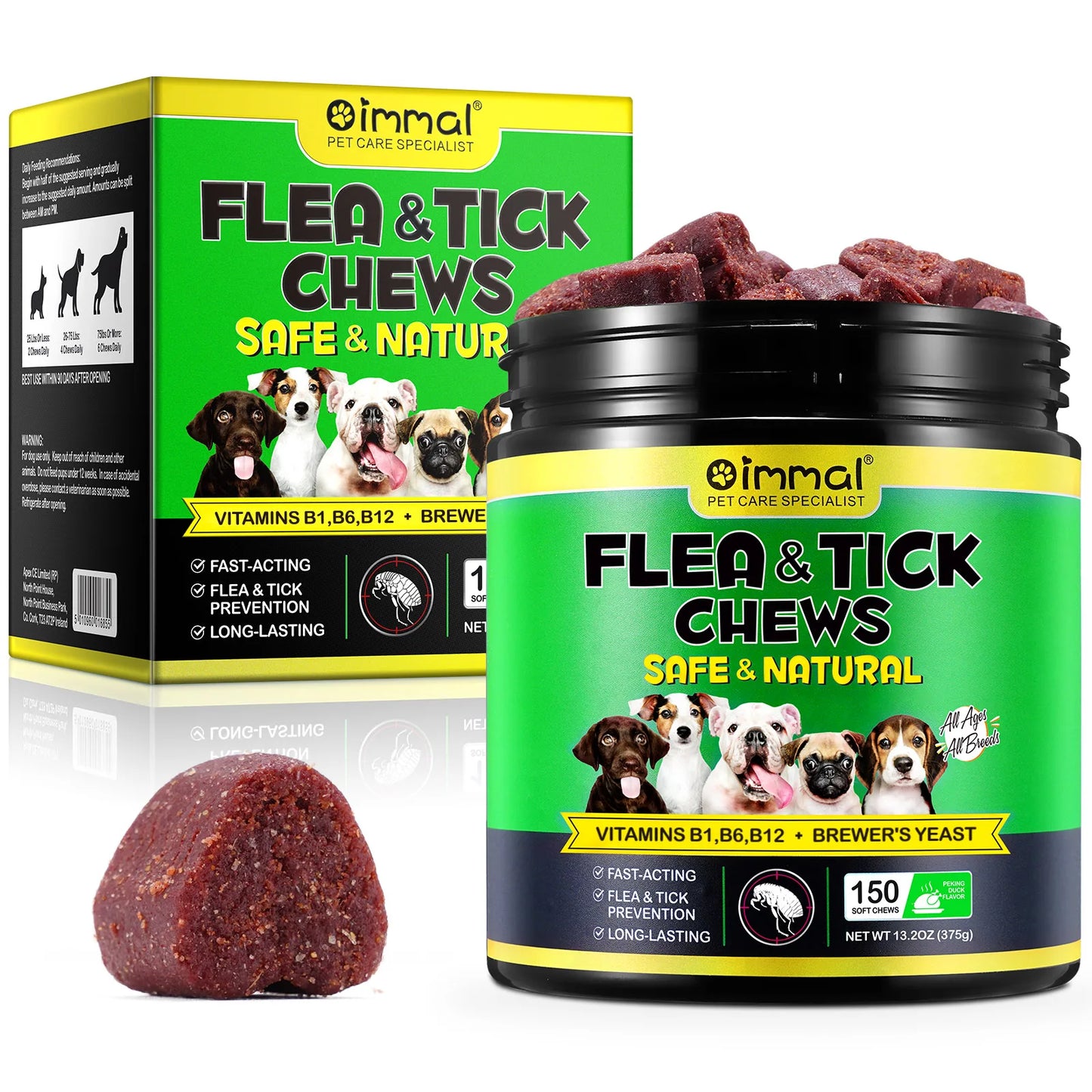 Flea and Tick Prevention 150 pcs Chewables