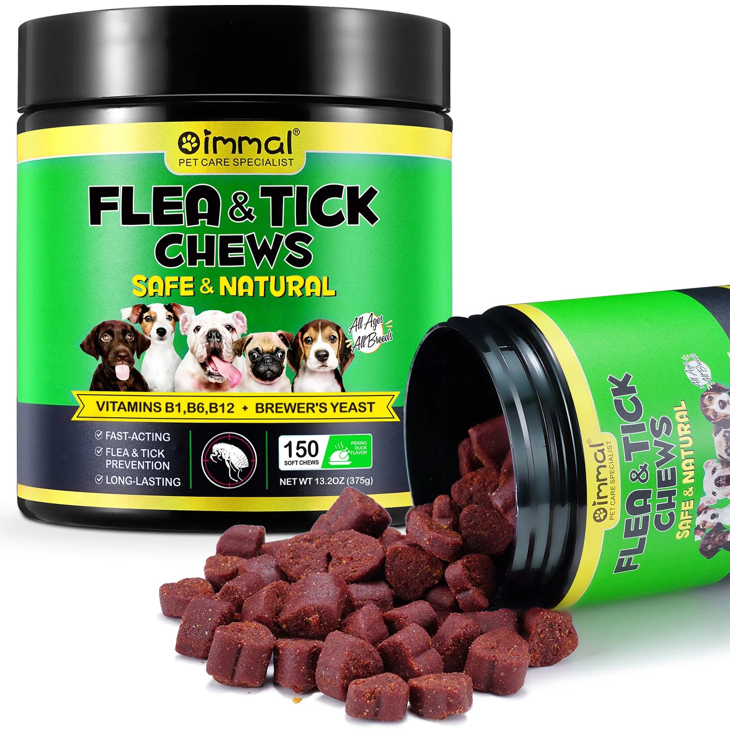 Flea and Tick Prevention 150 pcs Chewables