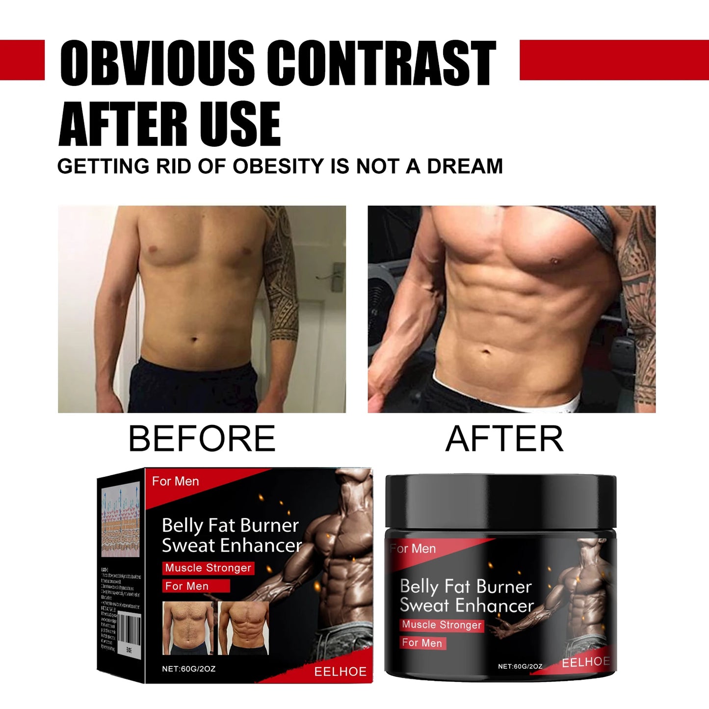 Sculpting Cream Abdominal Anti Cellulite Thermogenic Massage Cream