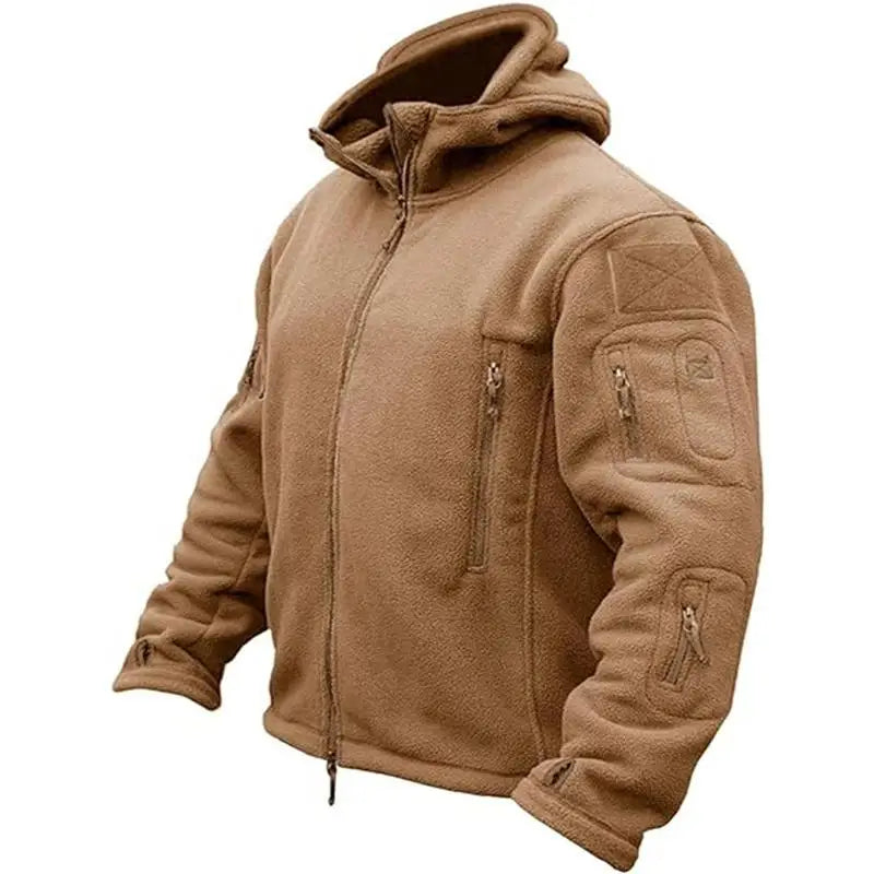 Military Tactical Fleece Hooded Jacket