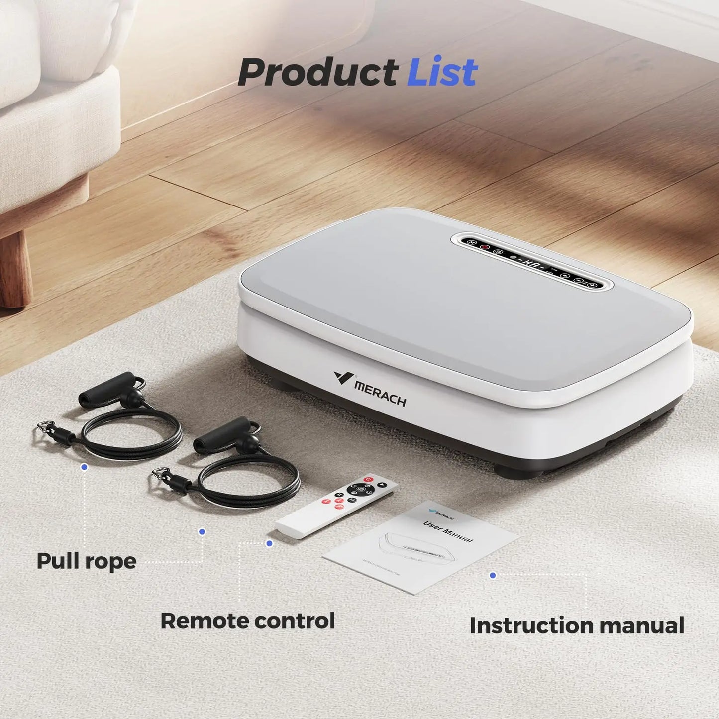 Vibration Plate Exercise Machine with Light