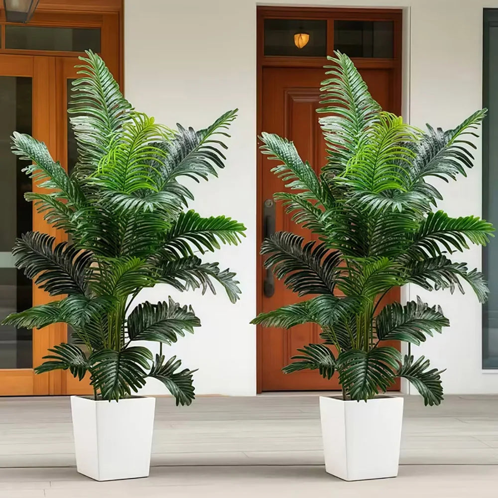 35-Inch Artificial Giant Palm Tree Plant 2 Pieces