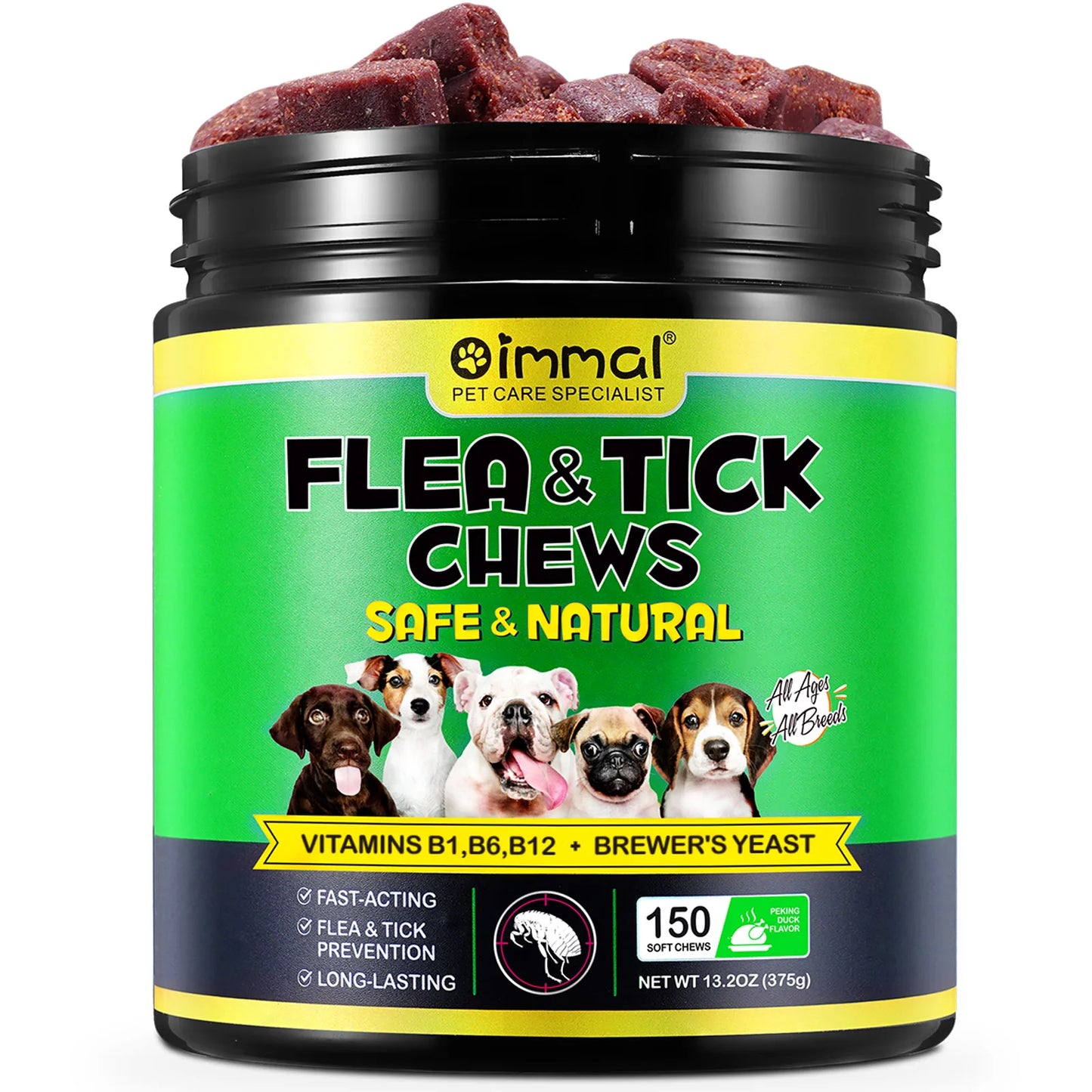 Flea and Tick Prevention 150 pcs Chewables