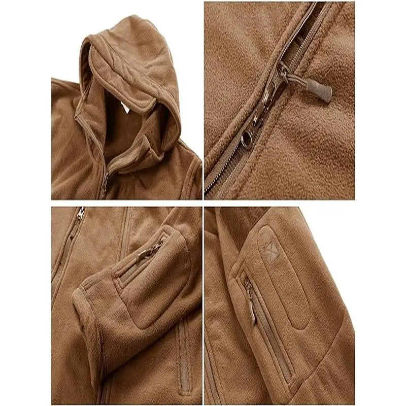 Military Tactical Fleece Hooded Jacket