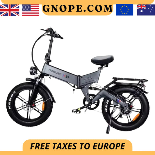 48V 1000W Electric Folding Bike Full Suspension