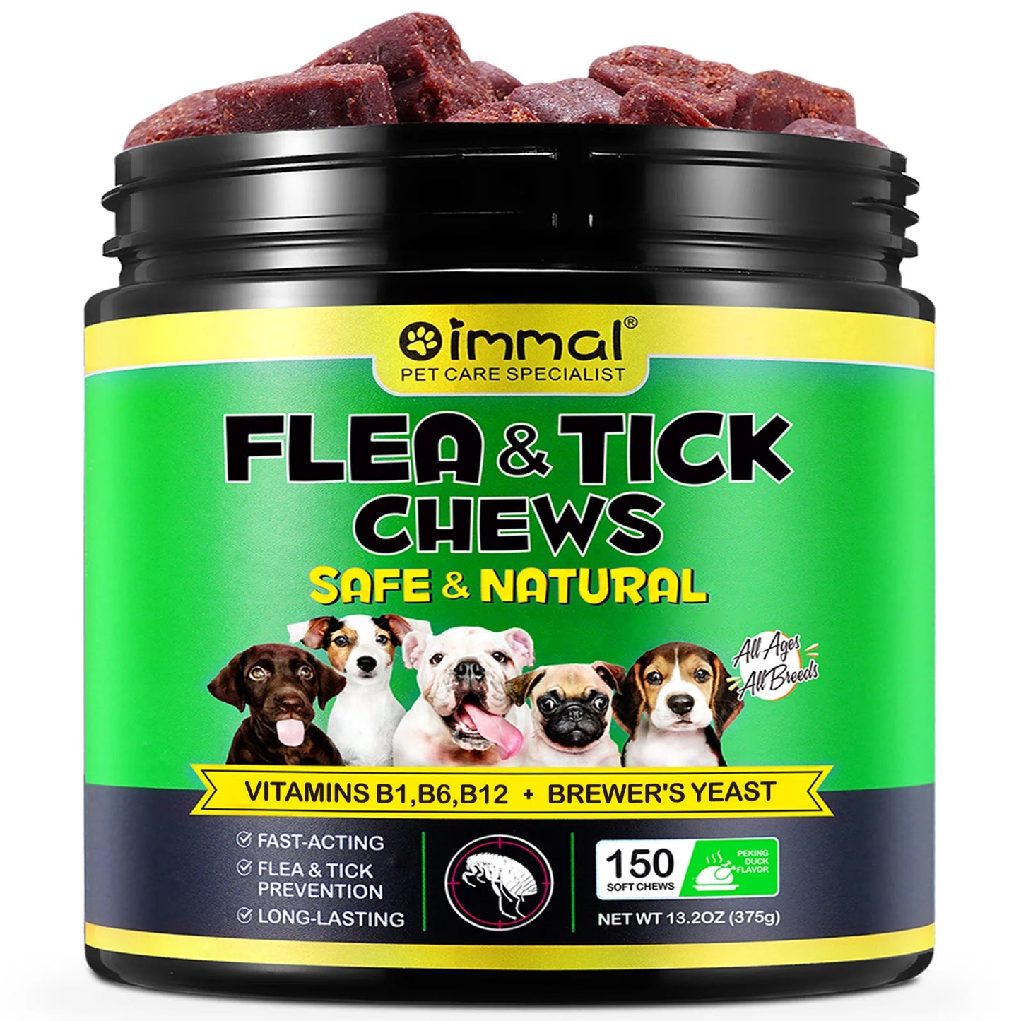 Flea and Tick Prevention 150 pcs Chewables
