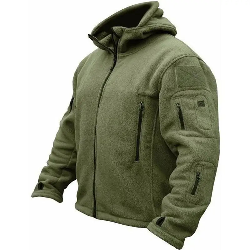 Military Tactical Fleece Hooded Jacket