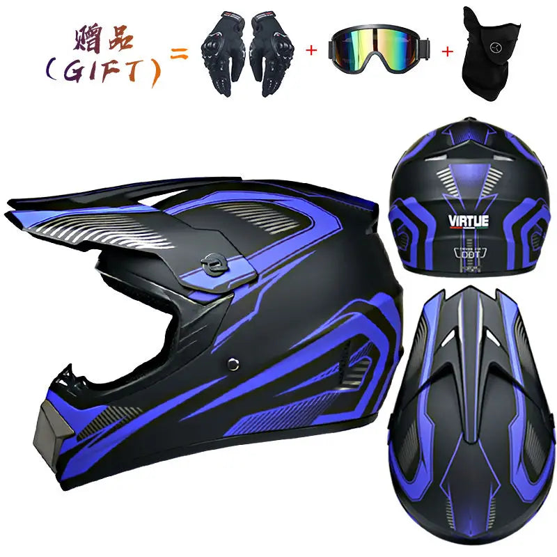 3 Piece Off-Road Helmet Set