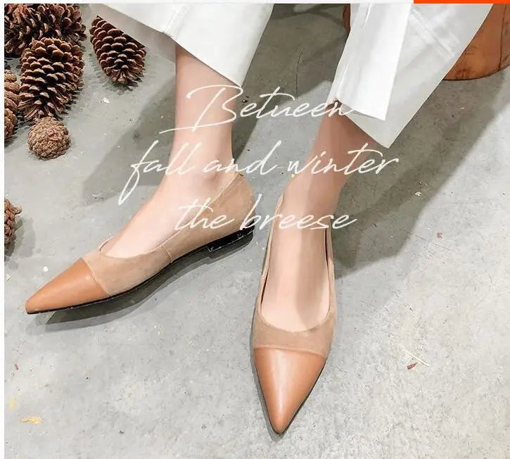 Plus Size Women Flat Shoes Pointed Toe Fashion Slip On