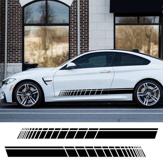 2pcs Car Side Skirt Sticker
