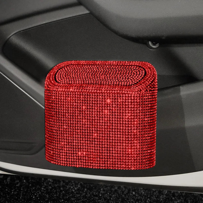 Bling Rhinestone Door Trash Bin