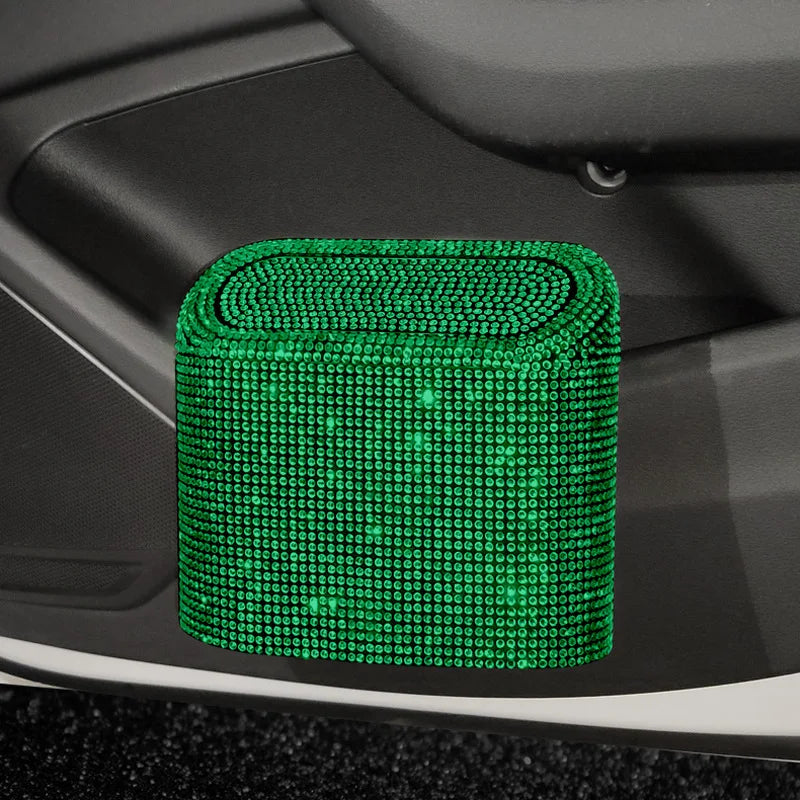 Bling Rhinestone Door Trash Bin