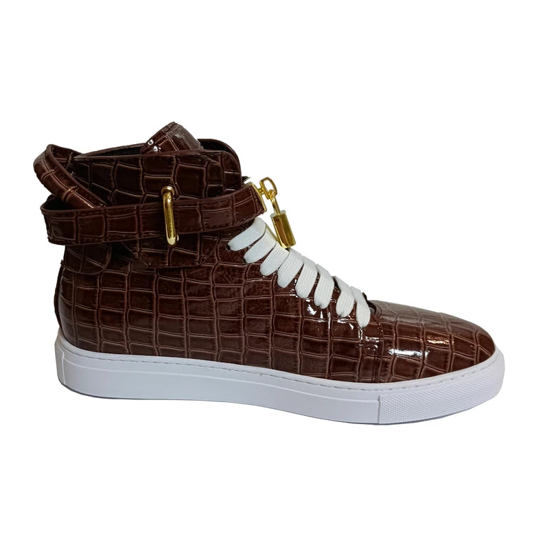 Genuine Natural Leather High Quality Sneakers