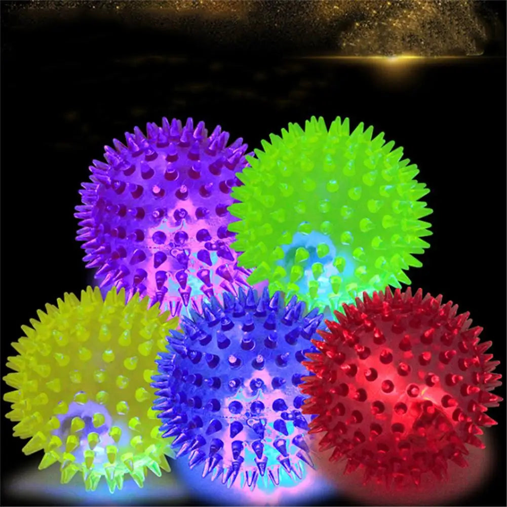 Dog Squeaky Toys Colorful Soft Rubber Luminous
