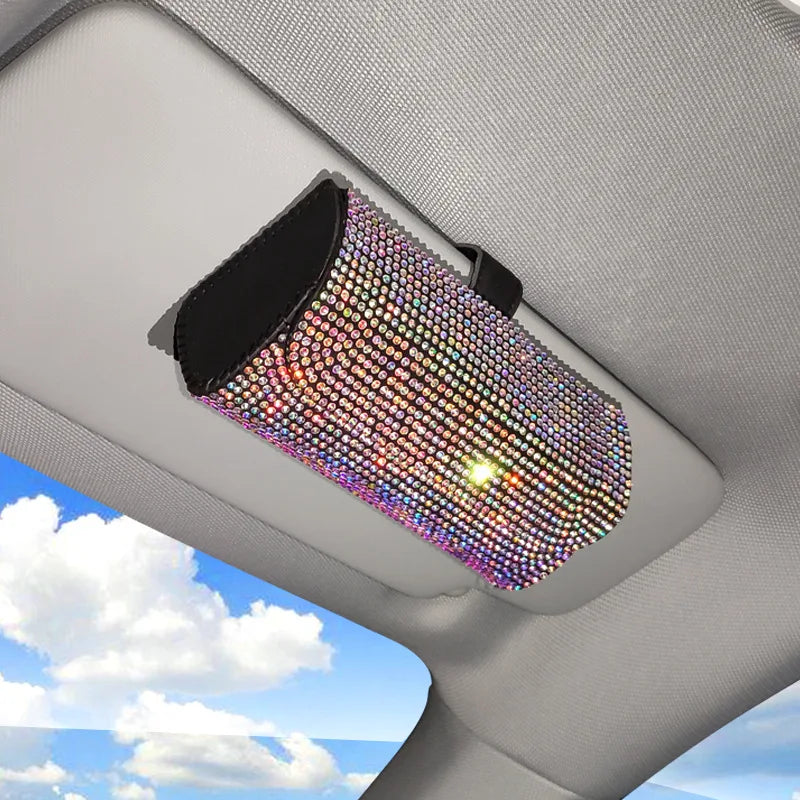 Bling Rhinestone Glasses Case Storage Box